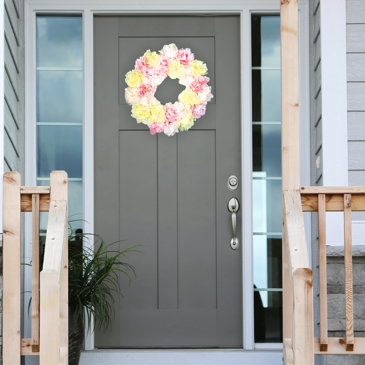 ABN1W001-NTRL Artificial 24" Peony Pink