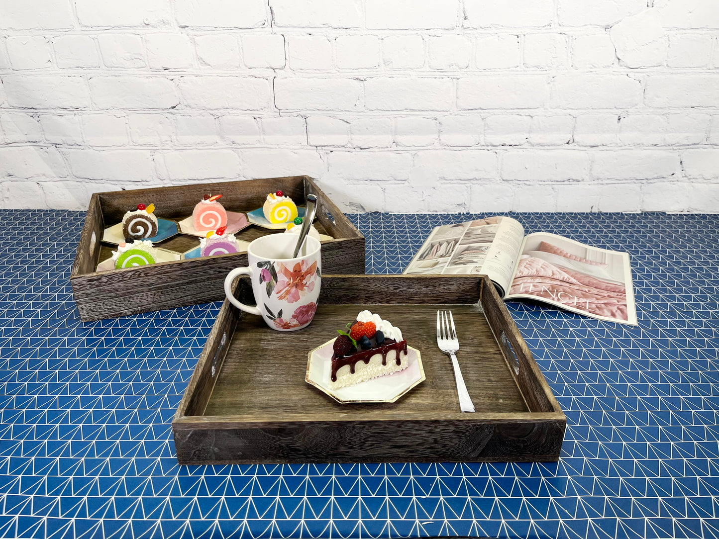 ABN5E116-NTRL 2 Piece Serving Tray Set