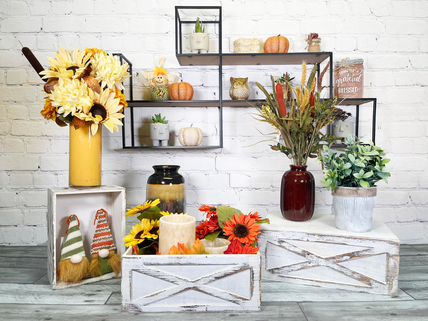 3 Tier Wall Mount Shelf Accent Wall Shelf