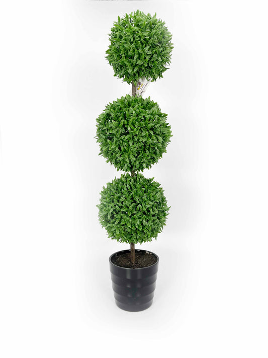 Refurbished - GTR7680-GREEN Artificial Tabletop English Boxwood Shaped Topiary