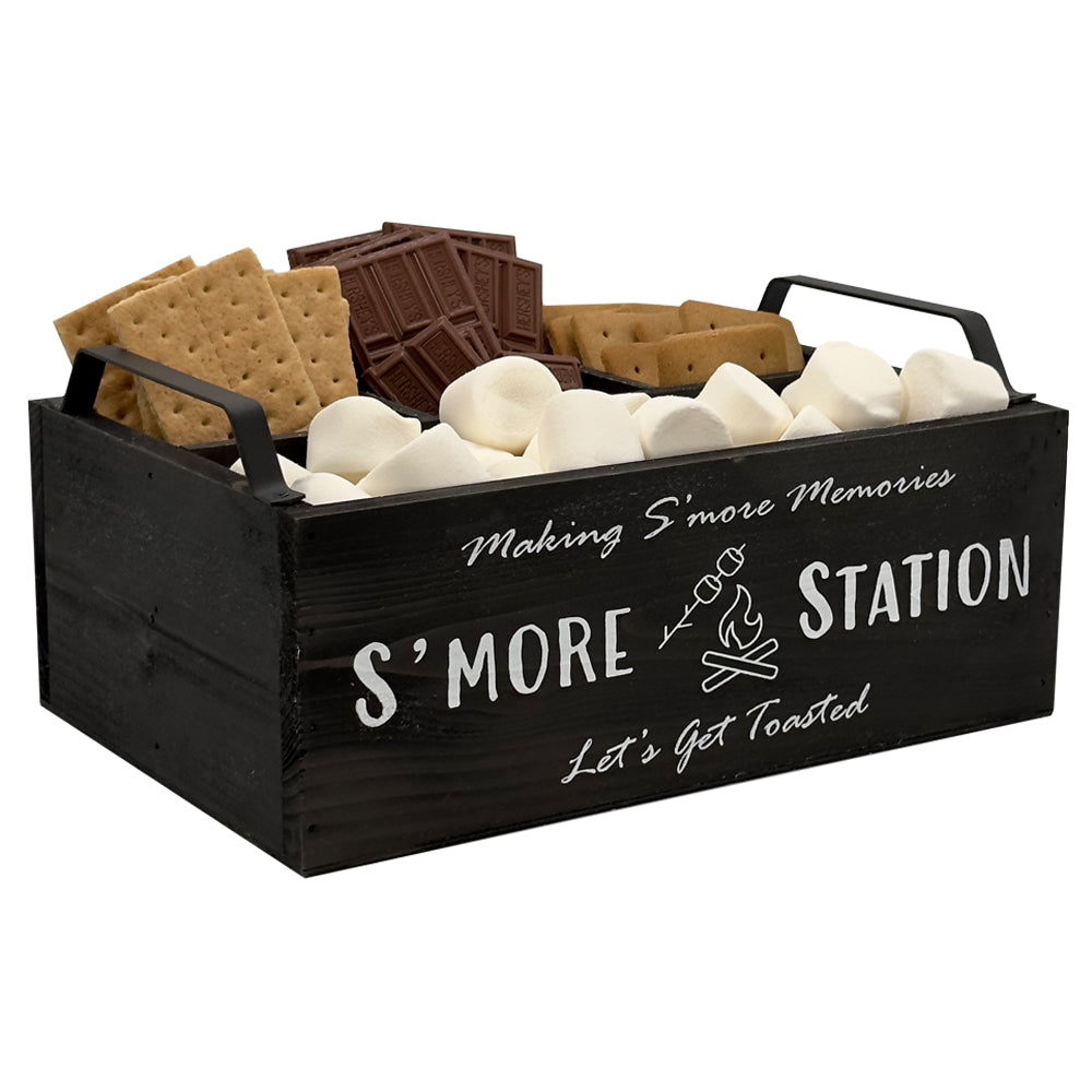 ABN5E190-BLK S'mores Stationgifts for fire pitcaddy stationsmores giftparty station movie kit