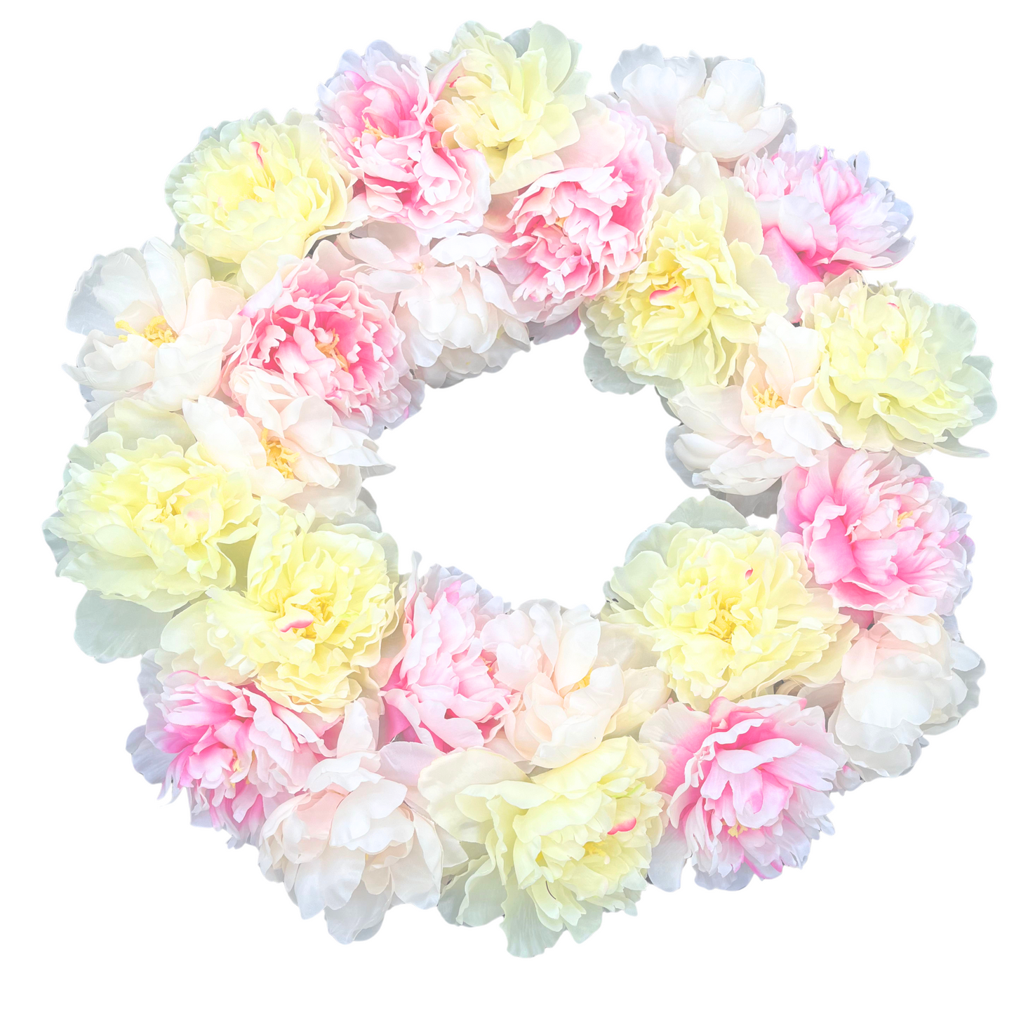 ABN1W001-NTRL Artificial 24" Peony Pink