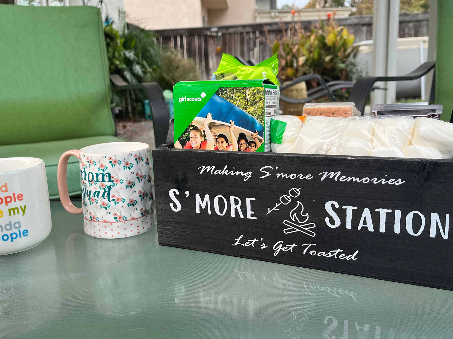 ABN5E190-BLK S'mores Stationgifts for fire pitcaddy stationsmores giftparty station movie kit