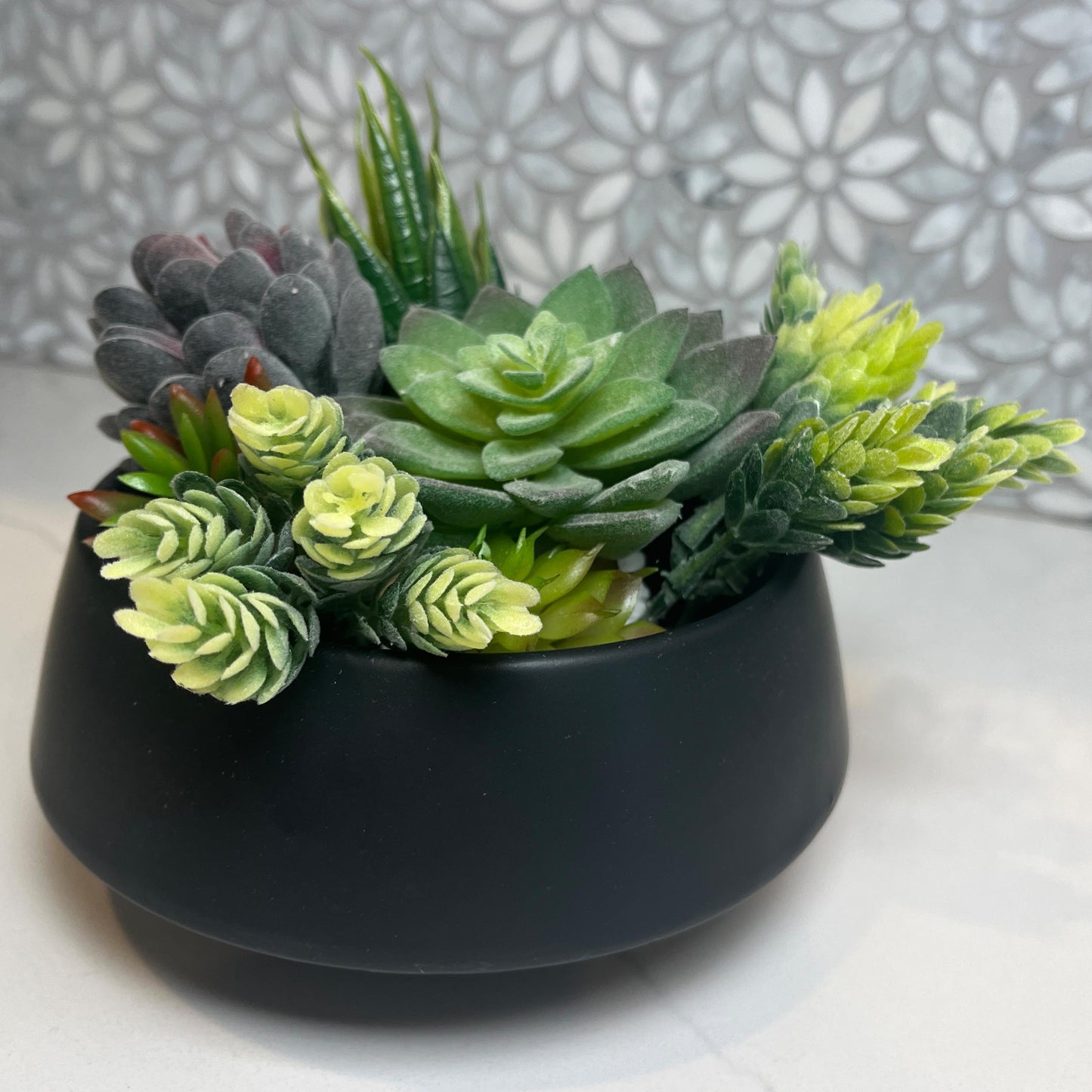 Set of 6.5" & 9.5" Ceramic Flower Planters Ceramic Pot Planter