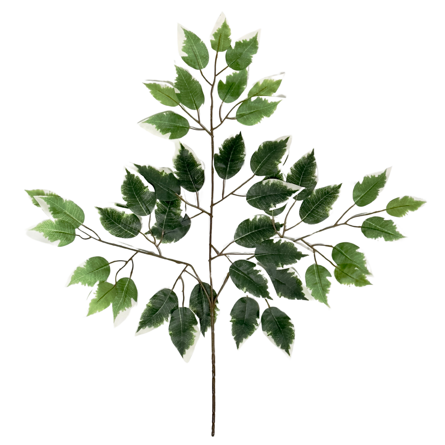 ABN5G001-GRN-6 6 Pc Set Artificial Deluxe Ficuse Spray 3 stem with 42 leaves