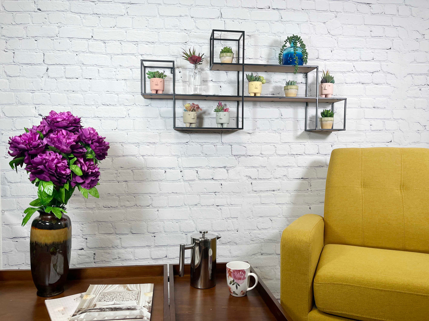 3 Tier Wall Mount Shelf Accent Wall Shelf