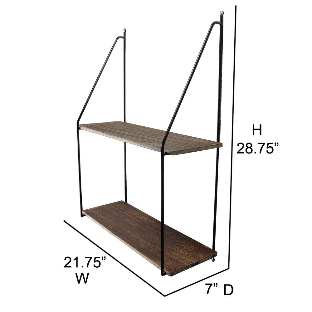 2 Tier Wall Mount Shelf Farmhouse Shelf For Wall Accent Wall Shelf Shelving