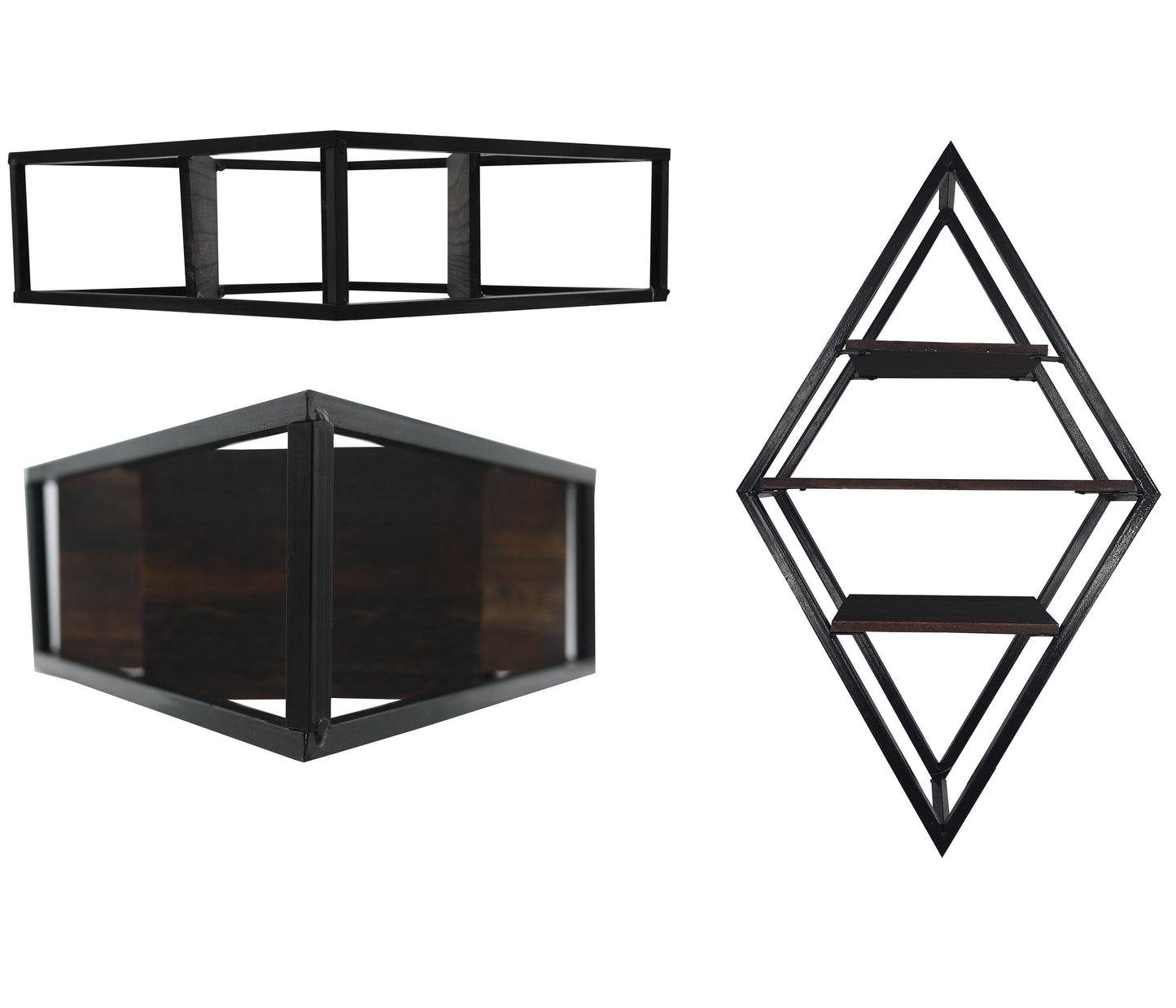 3 Tier Wall Mount Shelf Farmhouse Shelf