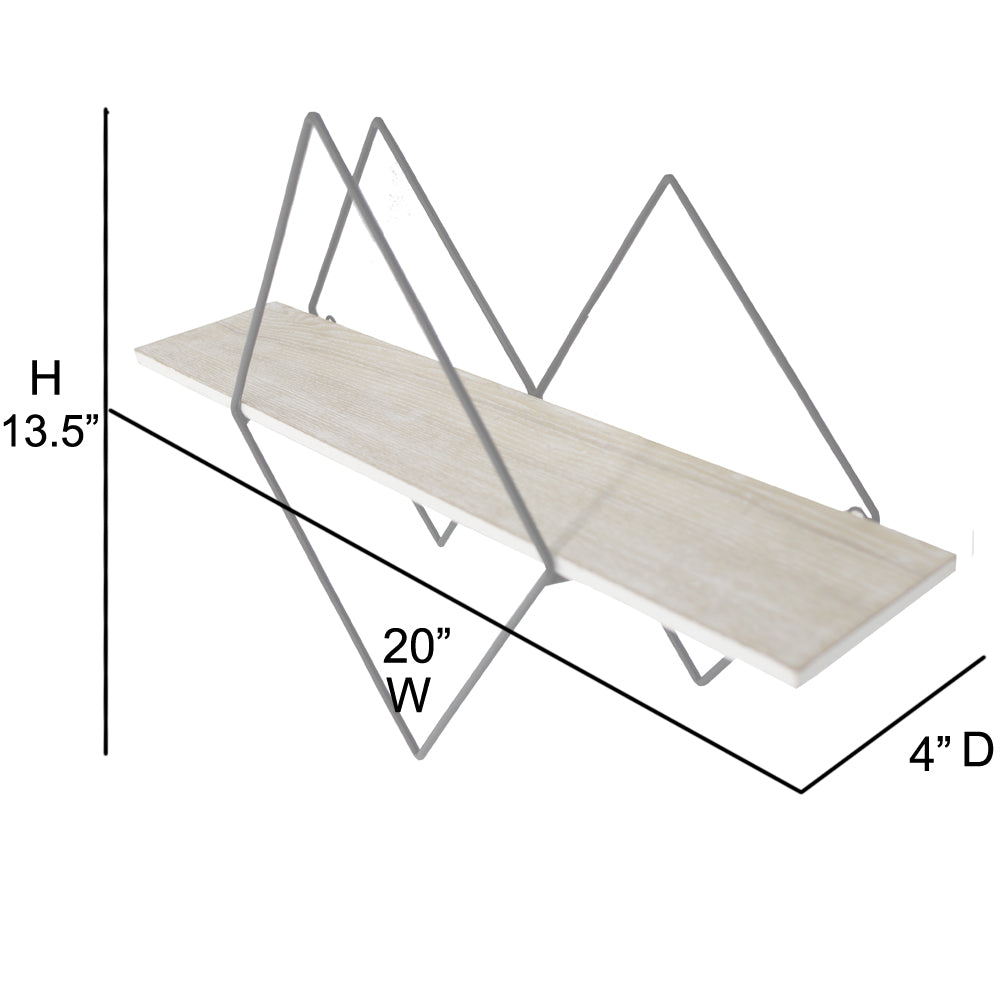 Geometric Floating Wall Mount ShelfGeometric Floating Modern Shelf