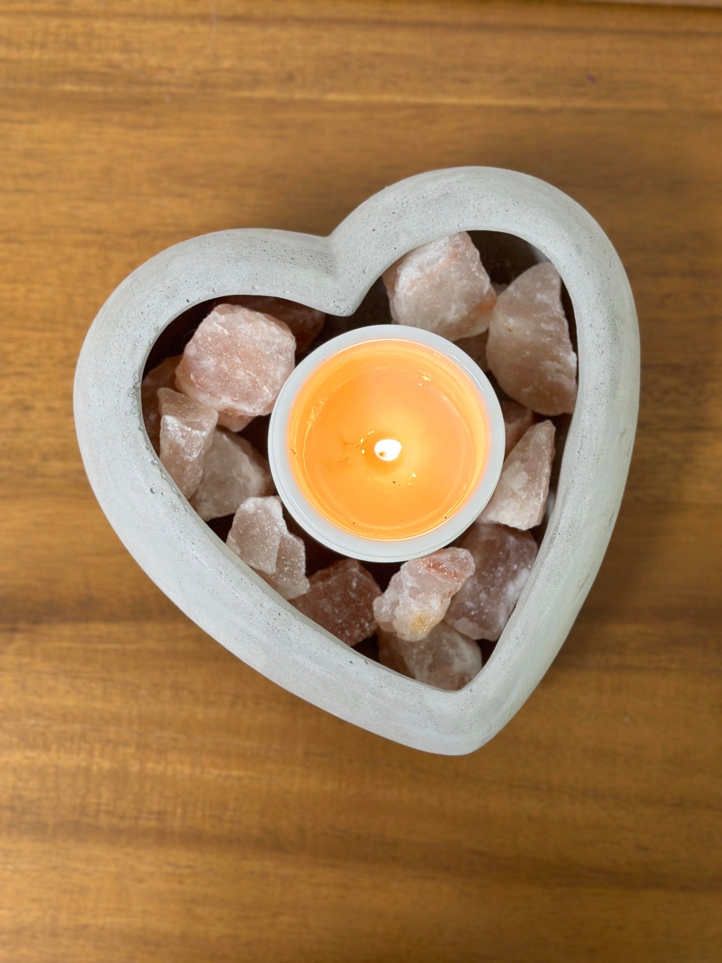7.5"L Cement Heart Shape Planter Cement Pots