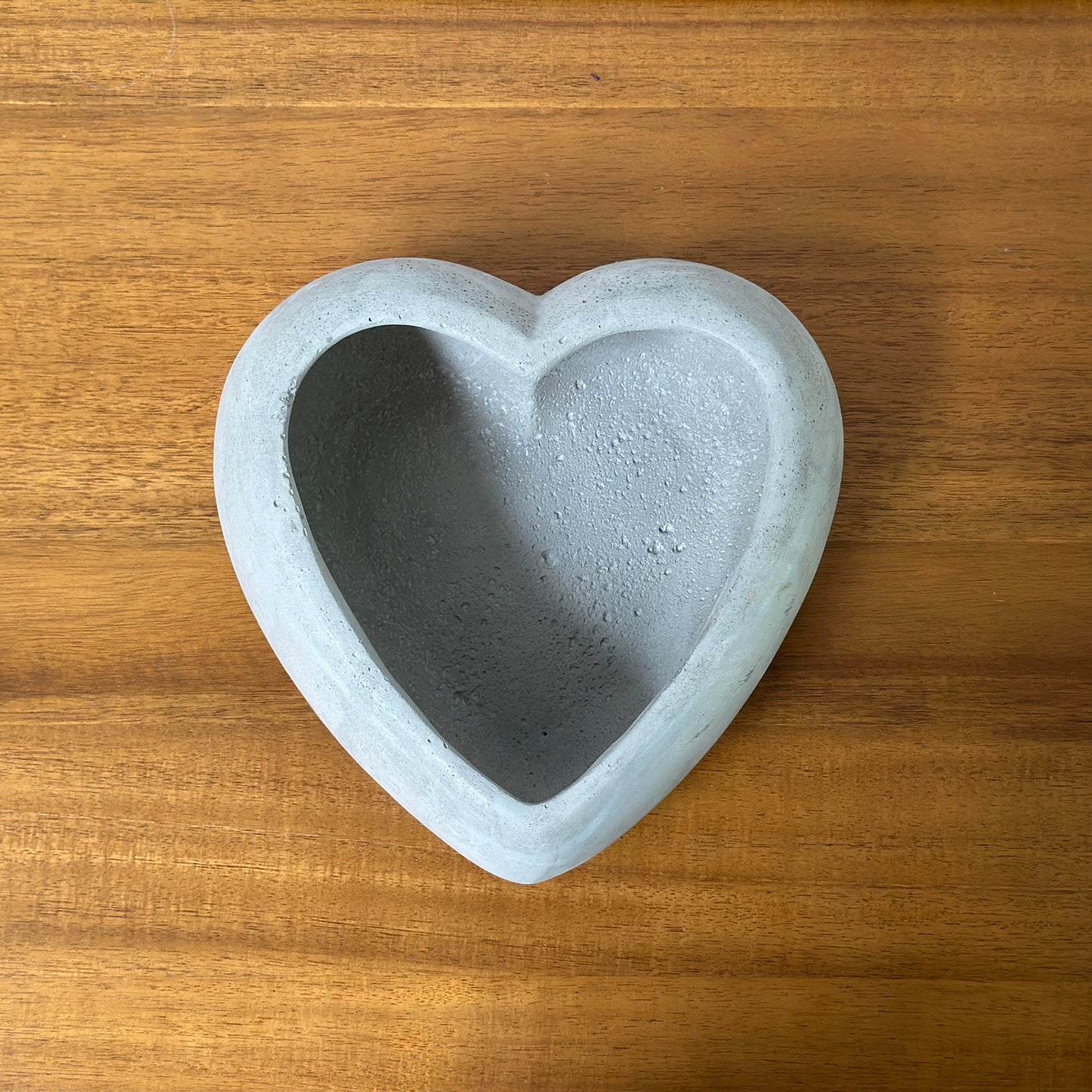 7.5"L Cement Heart Shape Planter Cement Pots