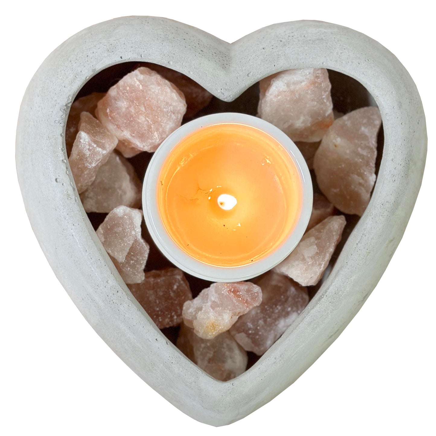 7.5"L Cement Heart Shape Planter Cement Pots