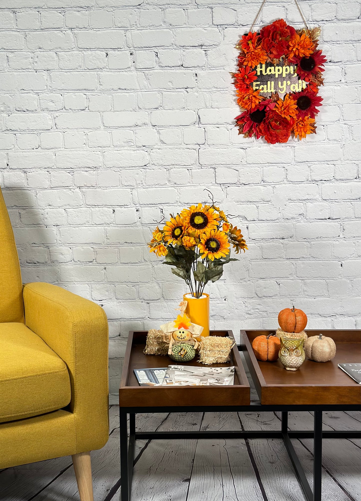 11 Stems Artificial Sunflower Bush Flower