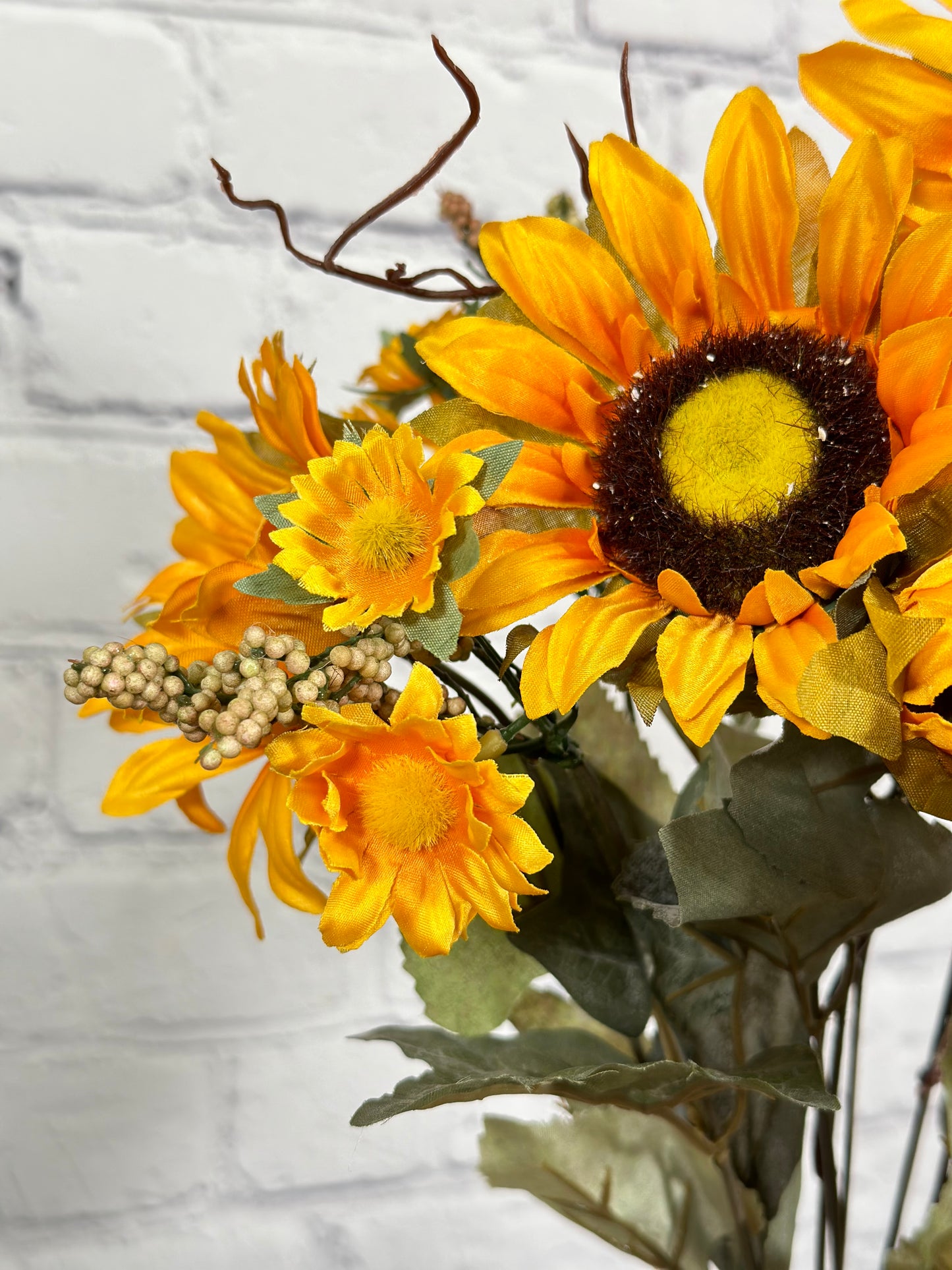 11 Stems Artificial Sunflower Bush Flower