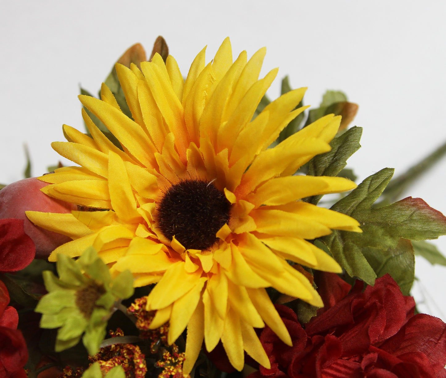 14 Stems Artificial Gerbera Daisy Marigold Acorn Flowers Fall
