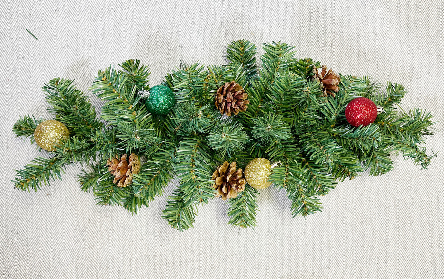 23"L Faux Christmas Swag 52 Tips Canadian Mixed Pine Holiday Winter Christmas