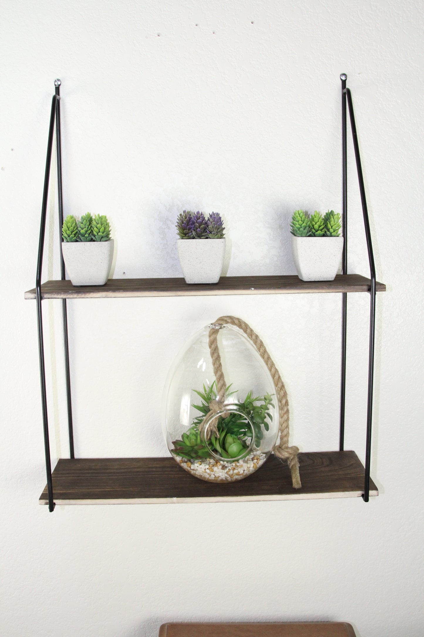 2 Tier Wall Mount Shelf Farmhouse Shelf For Wall Accent Wall Shelf Shelving