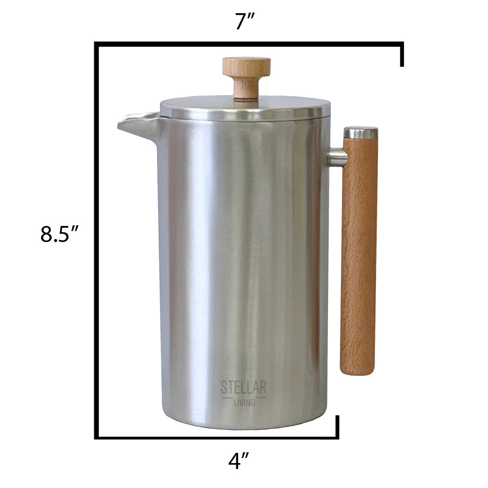 French Press Coffee Maker, Maximum Flavor Coffee Brewer