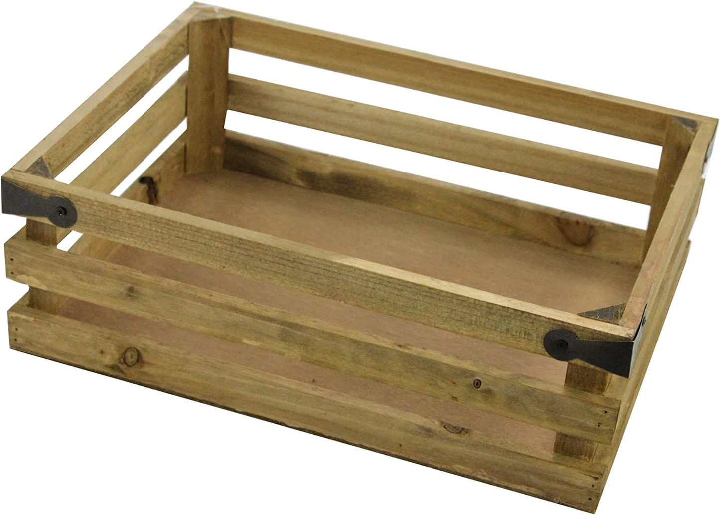 1pc Rustic Decorative Wooden Crate Tray Coffee Table
