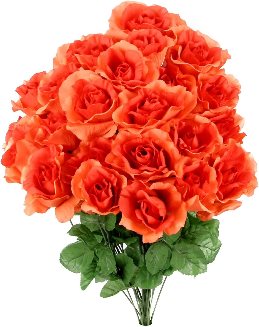 24 Stem Artificial flowers Roses Bloom Bush Spring