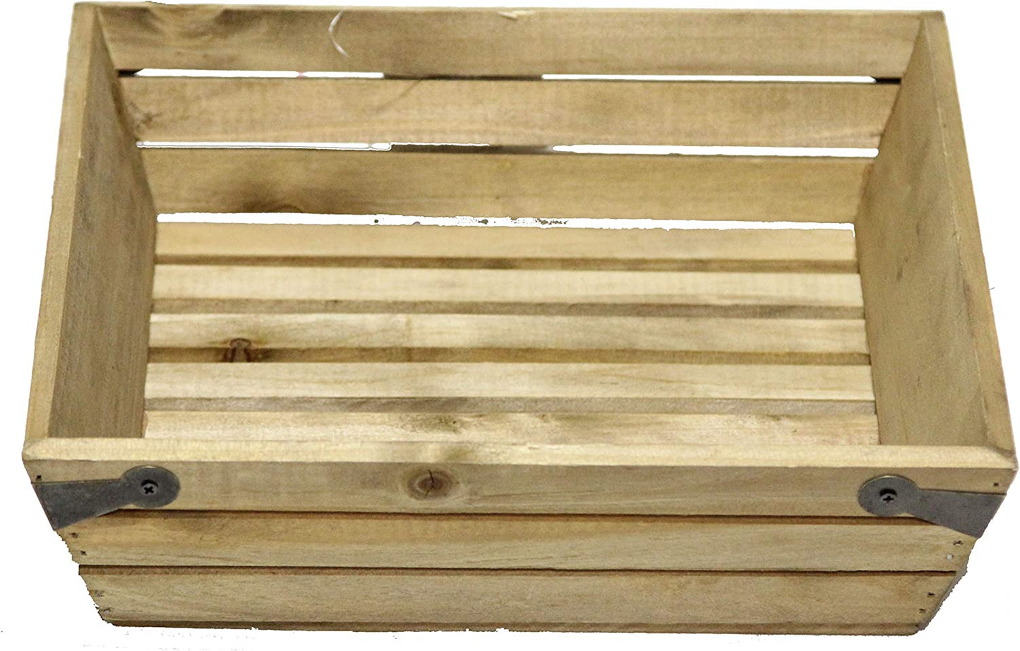 Small Shallow Square Manufactured Wood Crate ABN5E017-NTRL