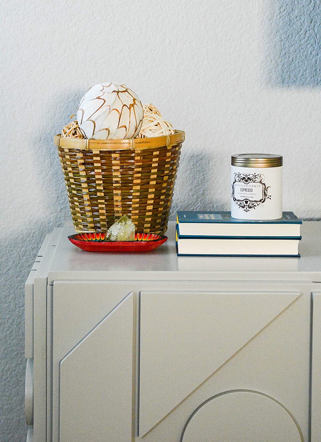 ABN5E059-NTRL 2 x Natural Two Toned 6" Bamboo with Soft Liner Bambo PotNatural Bamboo