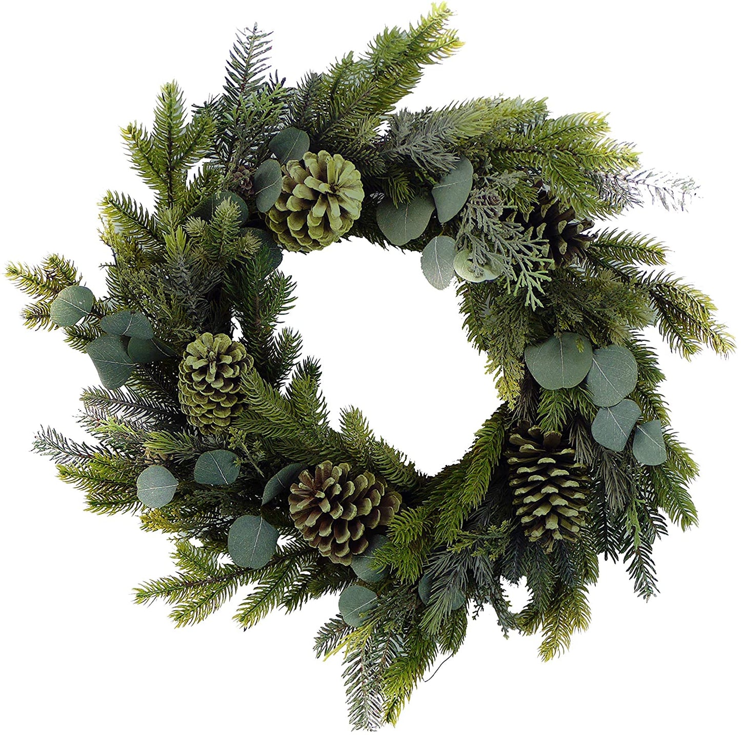 ABN4S004-NTRL 24" MAGNOLIA LEAF/PINE CONE Natural