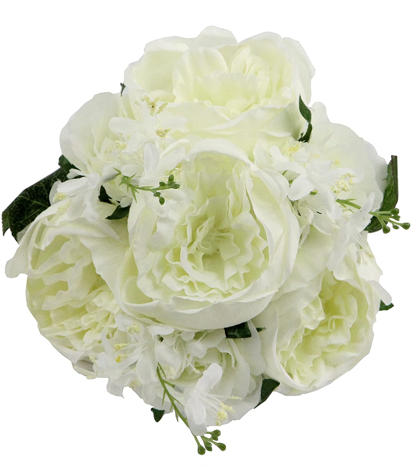 9 Stem Artficial Flowers English Rose Rose Bud Spring Wedding Bouquet