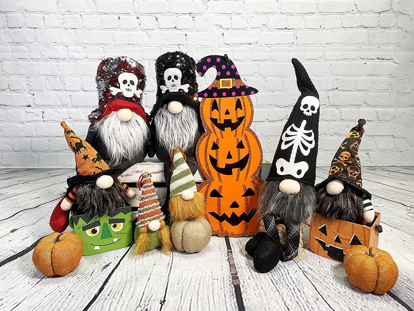 9" Witch Gnome Plush Set of 2