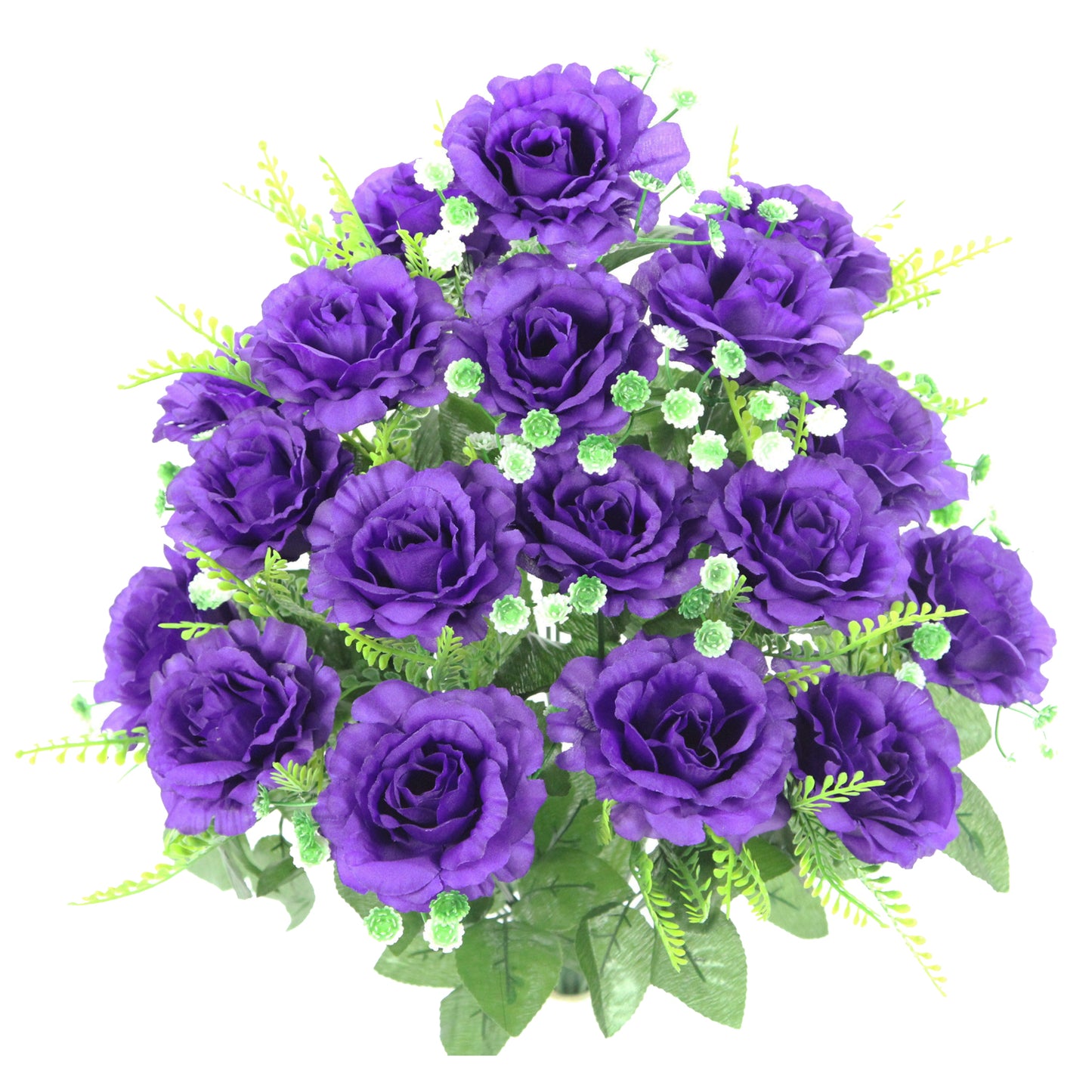 18 Stem Artificial flowers Roses Bush Spring
