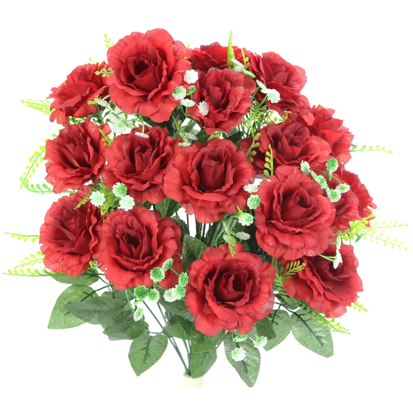 18 Stem Artificial flowers Roses Bush Spring