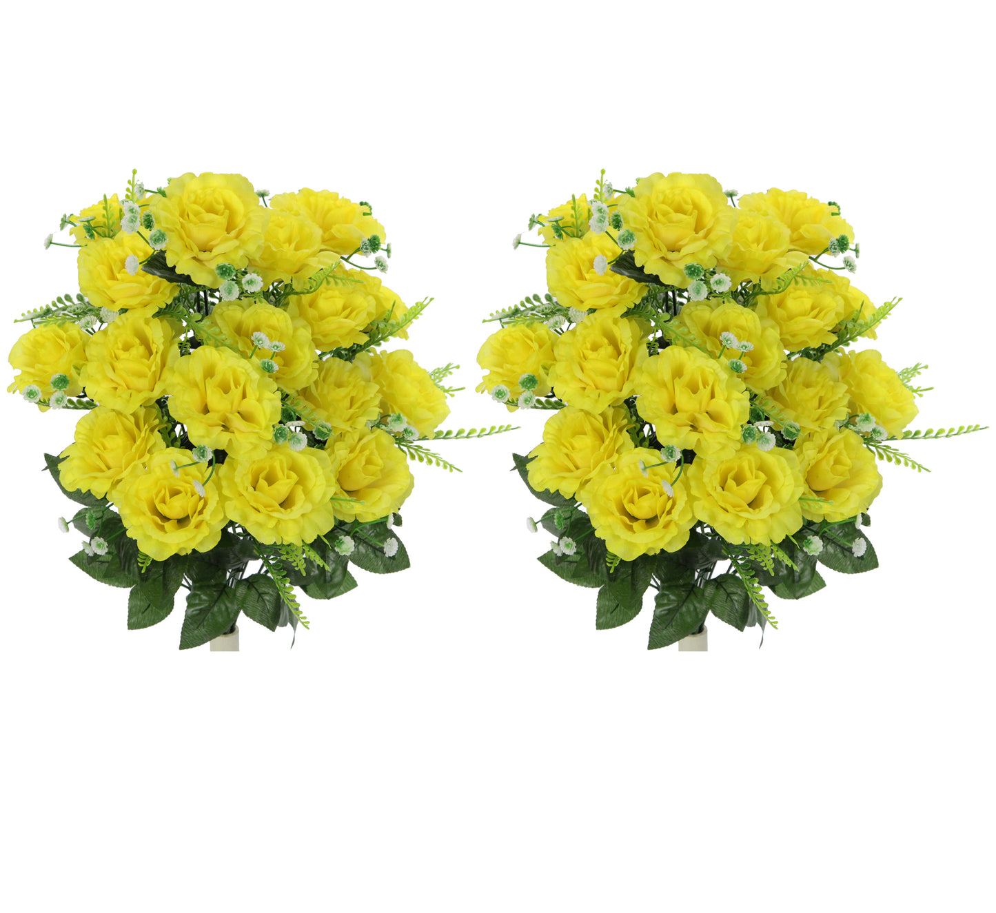 18 Stem Artificial flowers Roses Bush Spring