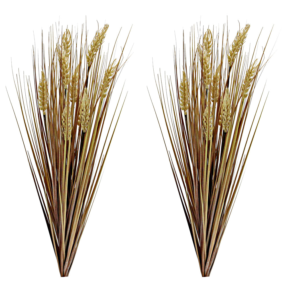 28" Artificial Autumn Flowers Artificial Wheat Grain Flowers Grass Bush