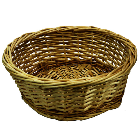 ABN5E104-NTRL Honey Round Wicker Basket