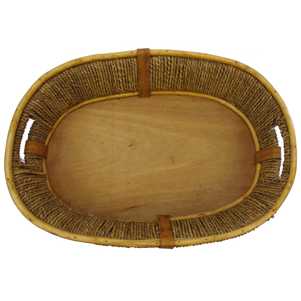 ABN5E105-HNY Honey Willow/Wood Oval Basket