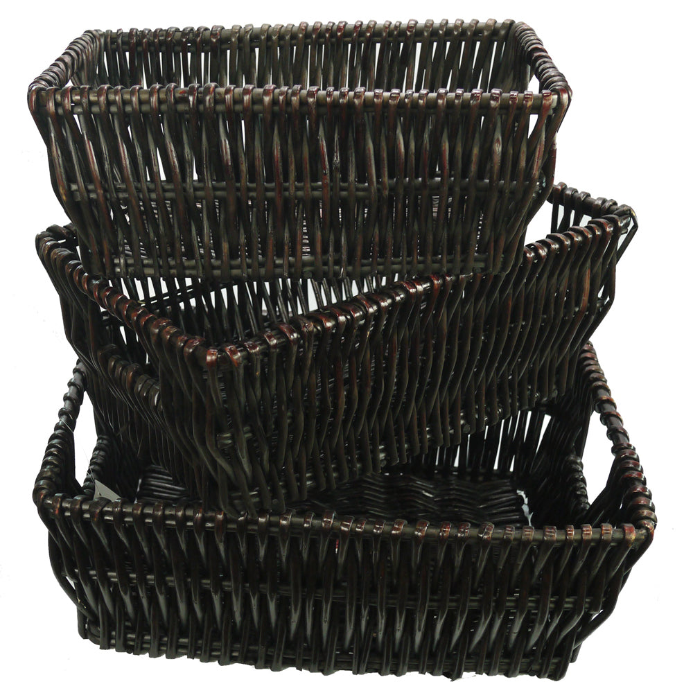 ABN5E142-SD 3 Piece Wicker Basket Set