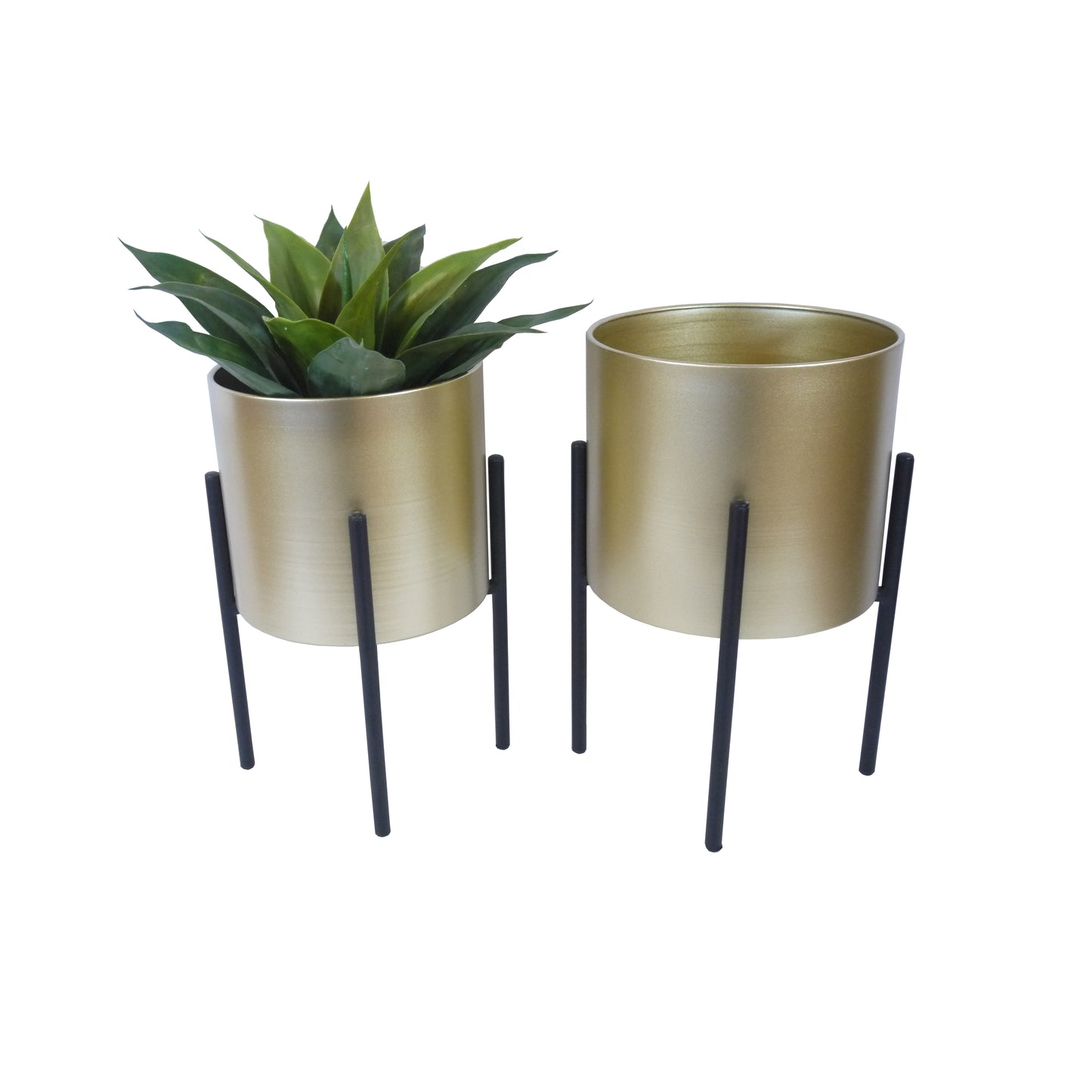 Set of 2 2 sizes Mid Century Planter Pot Flower Plants Holder