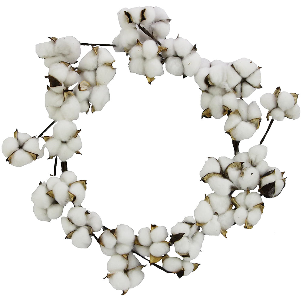 ABN5W002-NTRL Faux Cotton Balls Front Door And Wall White