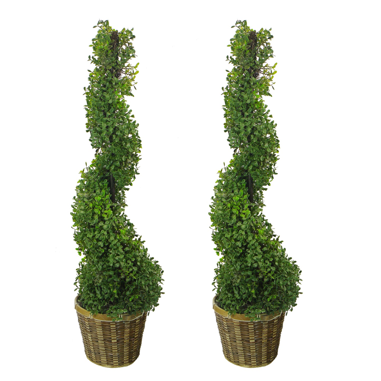 Artificial Spiral Boxwood Leave Topiary Plant Tree, ABNT002B-NTRL