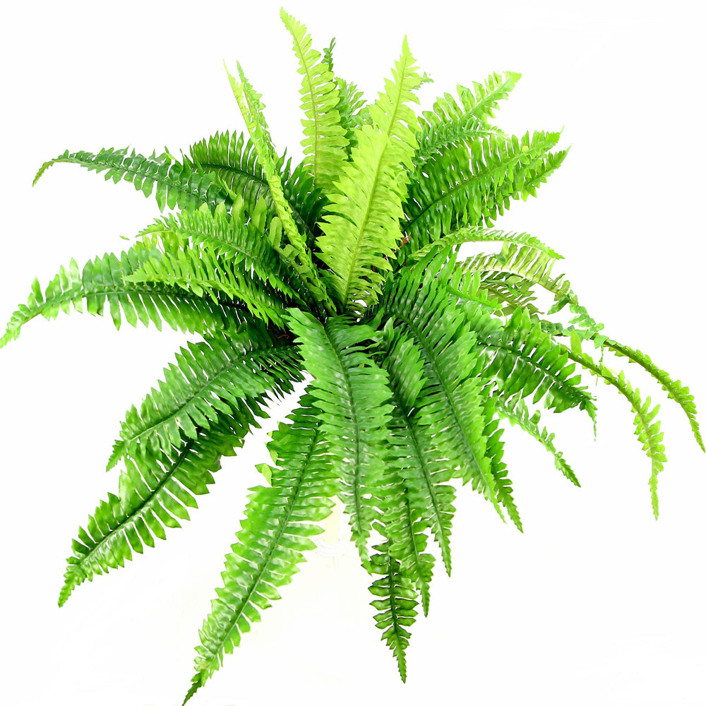 GG4617-DK.GN-2 42 Leaves Artificial Boston Fern Bush -2Piece