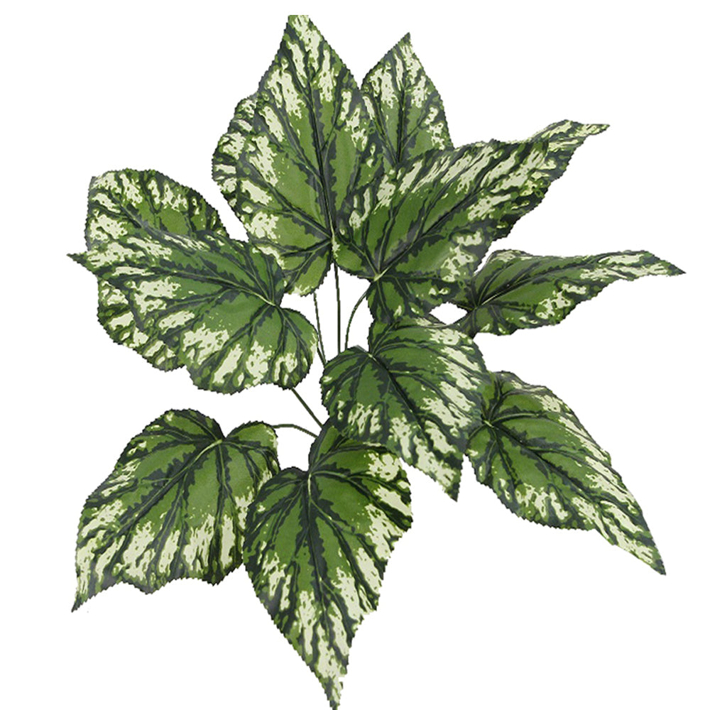 GG6601-GREEN Alocashia Bush Desk Top Plant in Decorative Vase