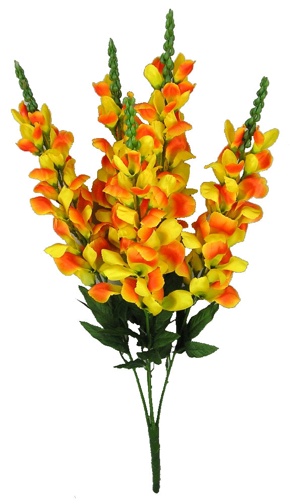 GPB0311 Artificial Blooming Snapdragon and Greenery Bush