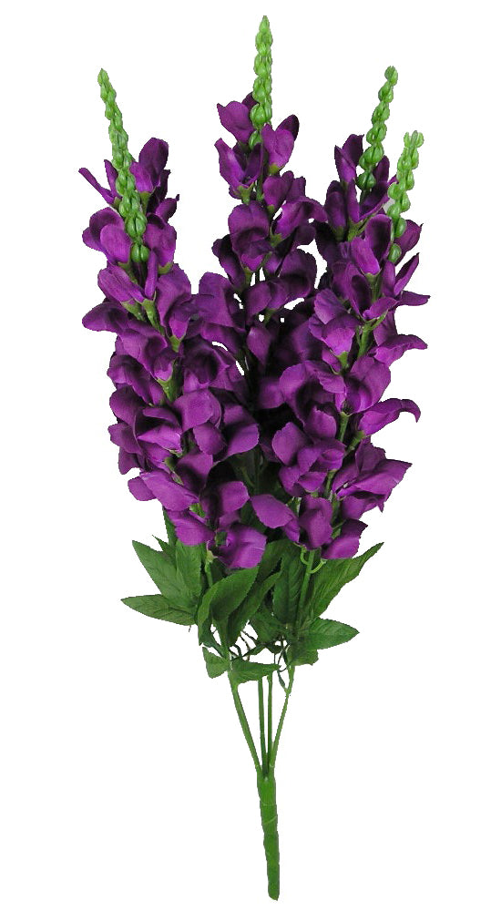 GPB0311 Artificial Blooming Snapdragon and Greenery Bush