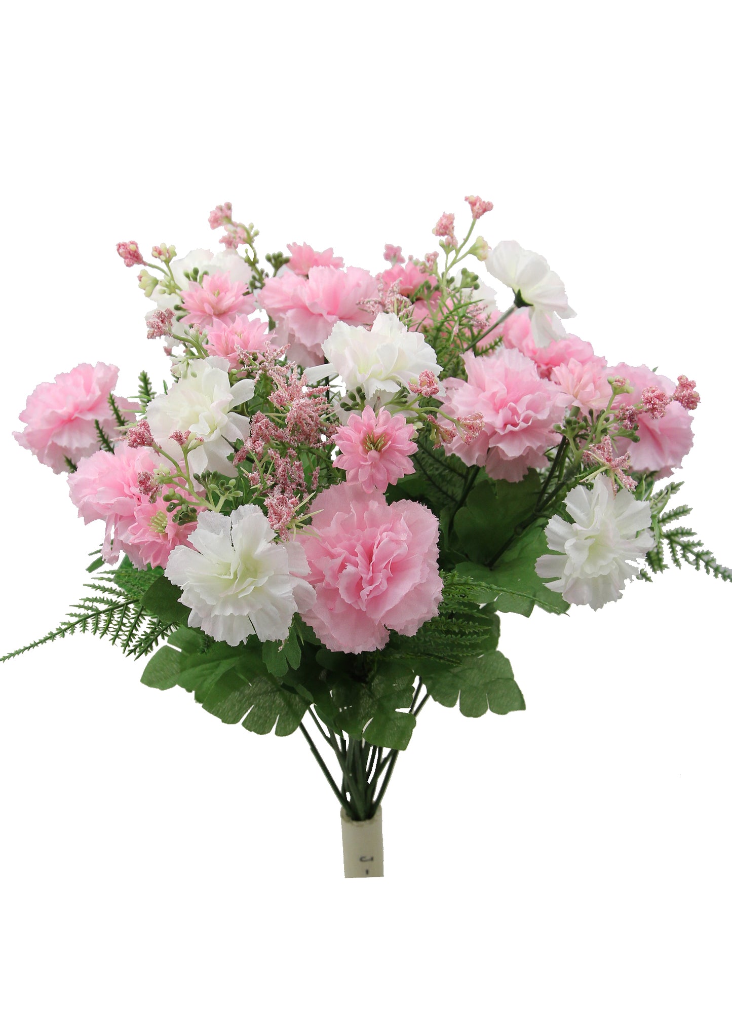 GPB162 - 16 Stems Artificial Blooming Baby Carnation with Greenery Mixed Bush