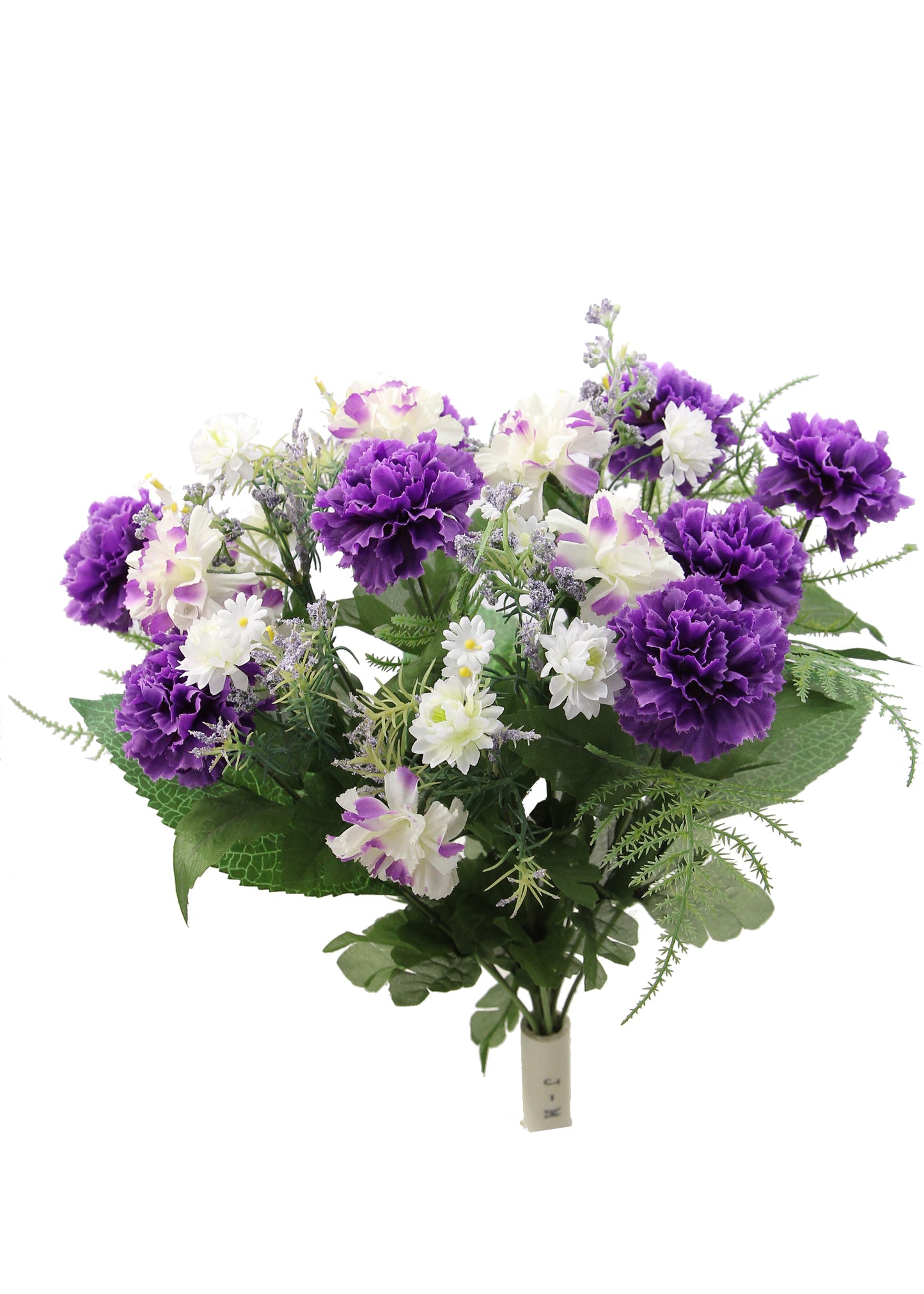 GPB162 - 16 Stems Artificial Blooming Baby Carnation with Greenery Mixed Bush