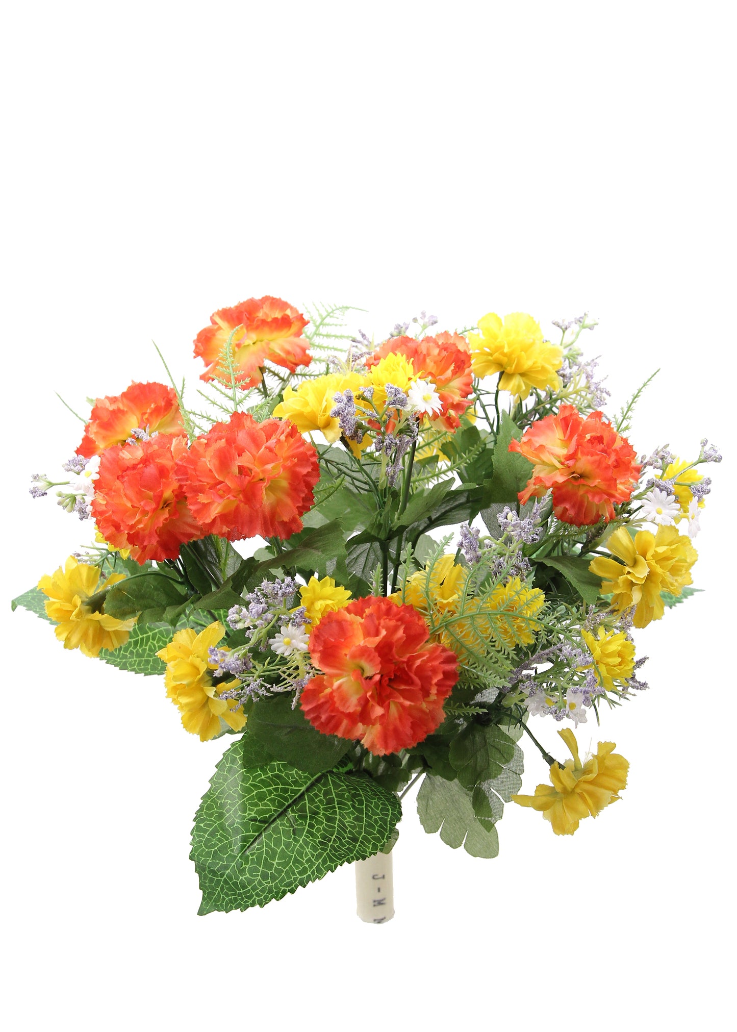 GPB162 - 16 Stems Artificial Blooming Baby Carnation with Greenery Mixed Bush