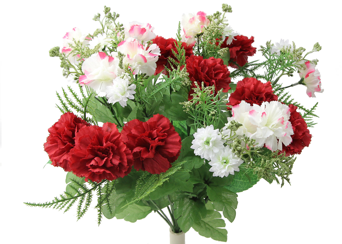 GPB162 - 16 Stems Artificial Blooming Baby Carnation with Greenery Mixed Bush