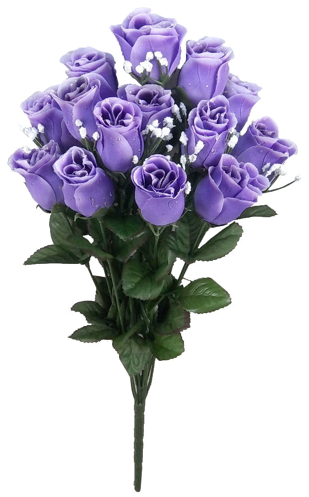 14 Stems Artificial Flower Rosebuds Patriotic Spring