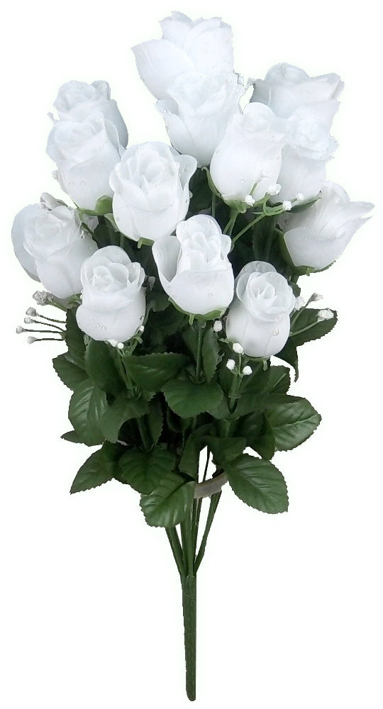 14 Stems Artificial Flower Rosebuds Patriotic Spring