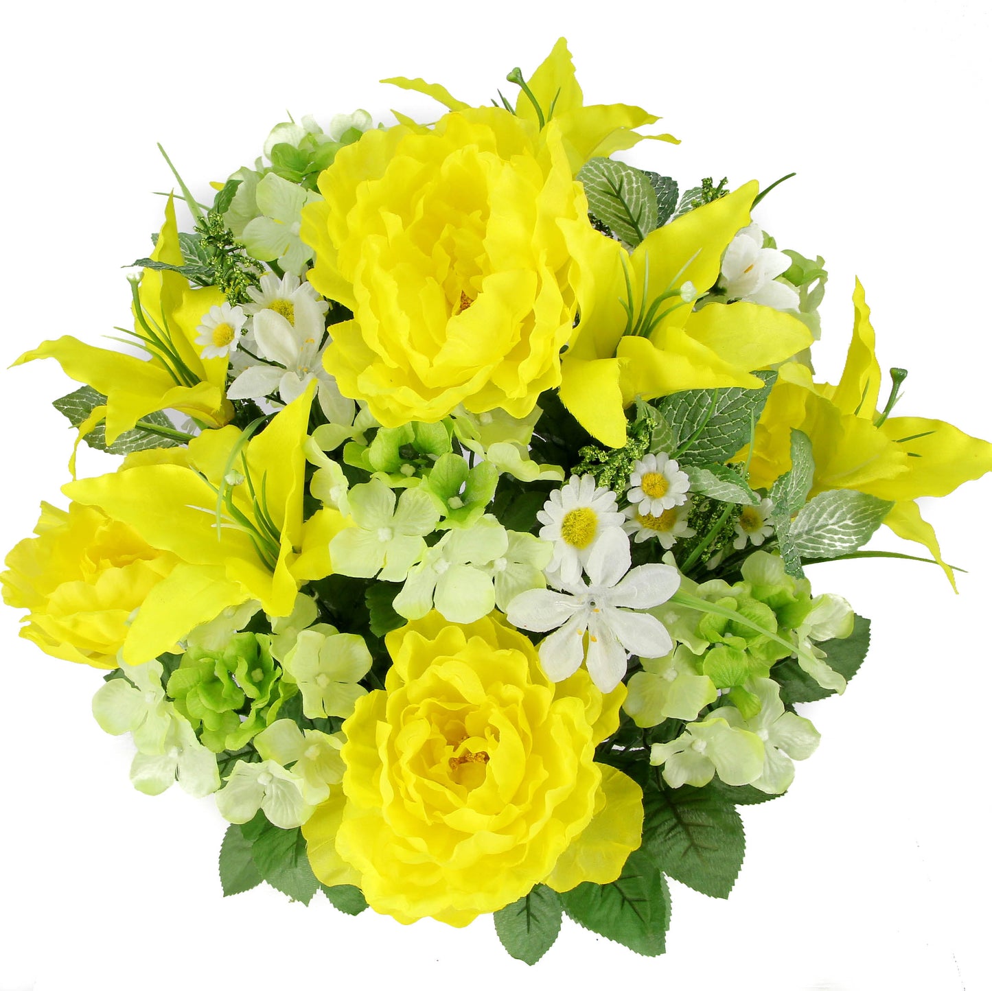 24 Stems Spring Bush Artificial Hydrangea Flowers Tiger Lily Peony Bush Foliage